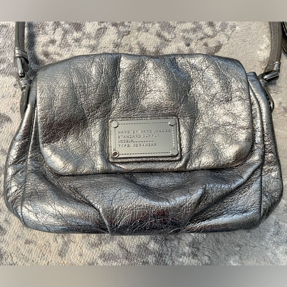 Marc Jacobs Silver Crossbody Bag